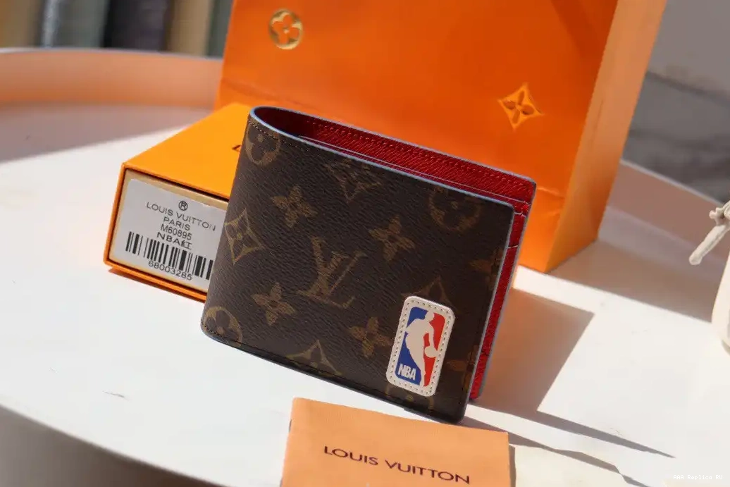 Aaa replica bags LVXNBA LOUIS MULTIPLE VUITTON WALLET 0607